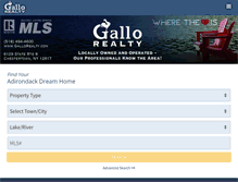 Tablet Screenshot of gallorealty.com